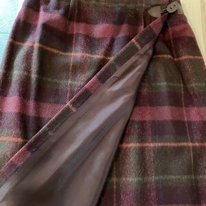 Talbots Wool Plaid Pencil Skirt (size 10)